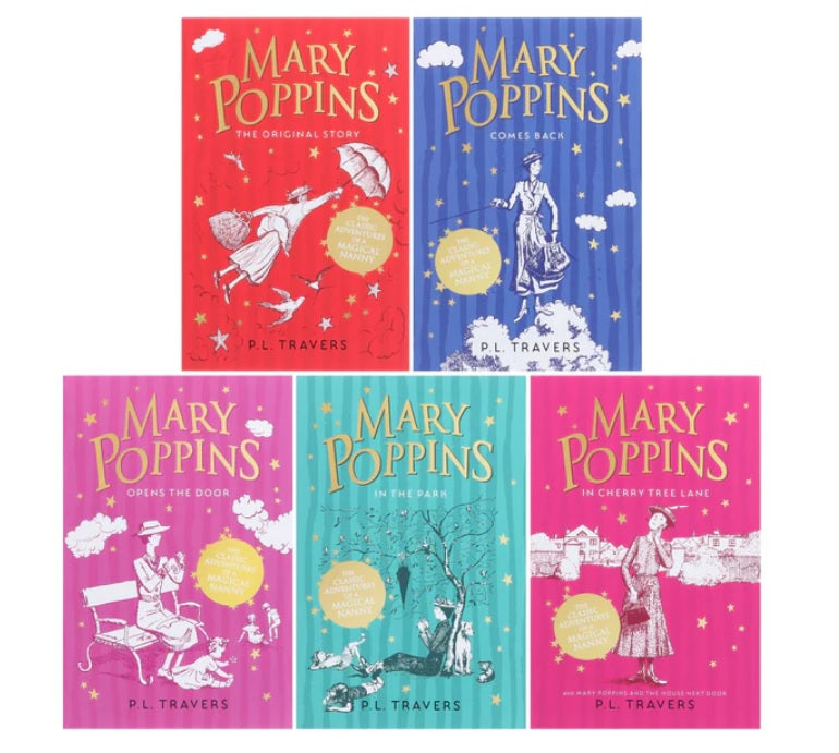 Mary Poppins 5 Books Collection Set (5 Books)