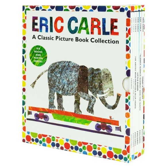 Eric Carle: A Classic Picture 6 Books Collection Set with Two-sided Poster Inside (6 Books-Hardback)