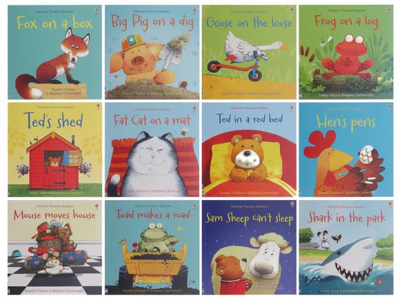 Usborne Phonics Readers 12 Books Collection Box Set (12 Books)