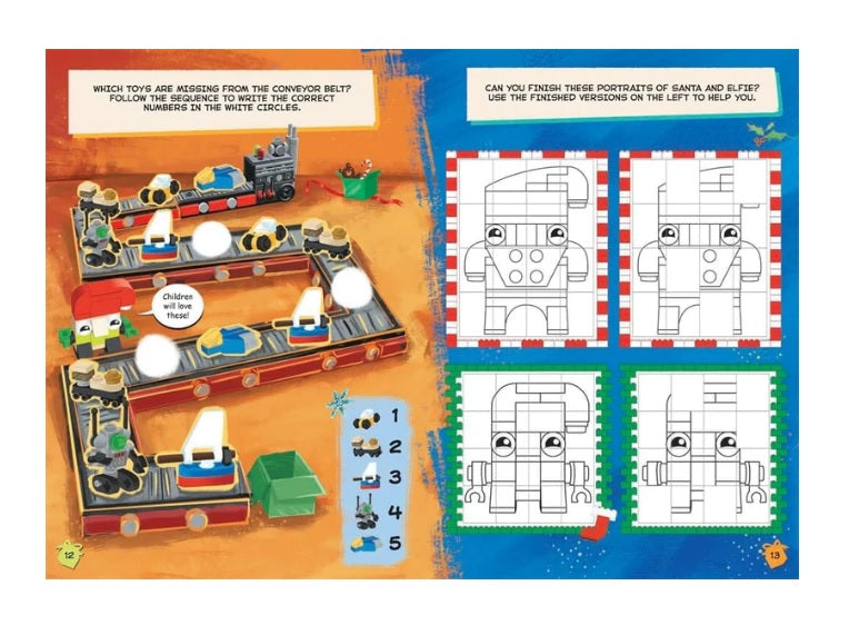 Build & Celebrate Christmas By LEGO® Books (includes 45 bricks)