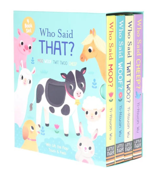 Who Said That? Lift-the-flap Touch and Feel 4 Books Collection (4 Books 紙板書)