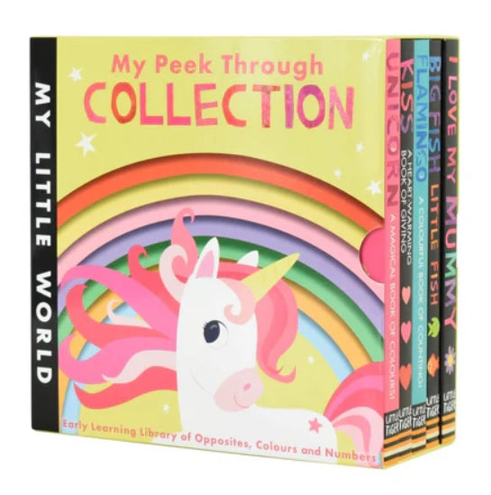 My Little World 5 Board Books (Big Fish,Flamingo,Love Mummy,Kiss,Unicorn) (5 Books 紙板書)
