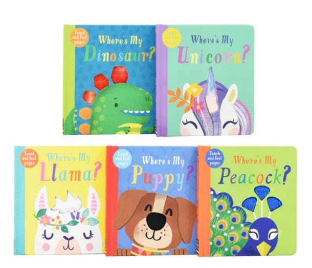 Where's My... Touchy-Feely Collection 5 Books Box Set (5 Books 紙板書)