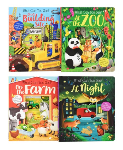 What Can You See Lets Peep Inside 4 Books Set (4 Books 紙板書)