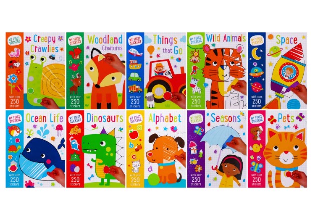 My First Stickers 10 Activity Books Collection with Over 250 stickers (10 Books)