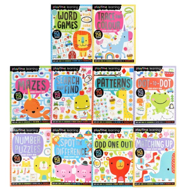 Playtime Learning Sticker Activity 10 Books (10 Books)