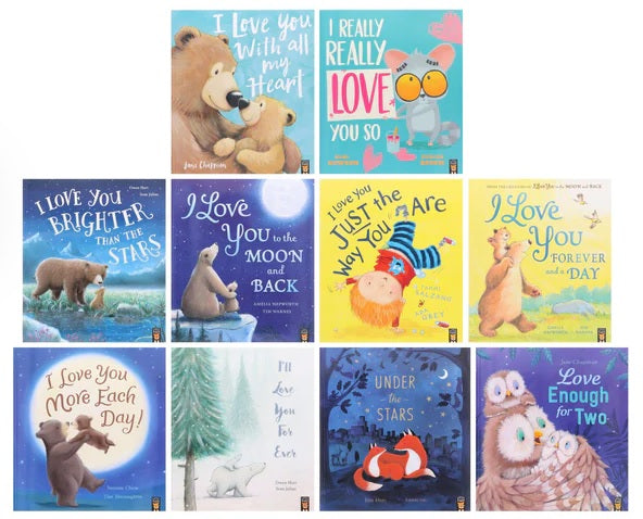 I Love You Series Children's 10 Picture Books Collection Set (10 Books)