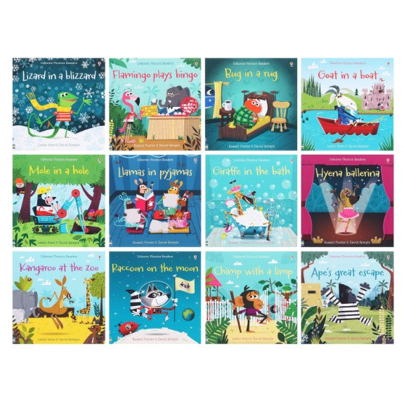 Usborne First Phonics Reading Library (12 Books)