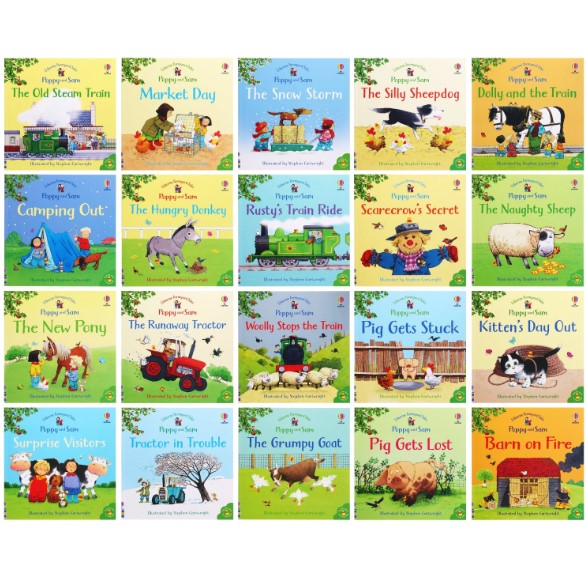 Usborne Farmyard Tales Poppy and Sam Story Collection (20 Books)