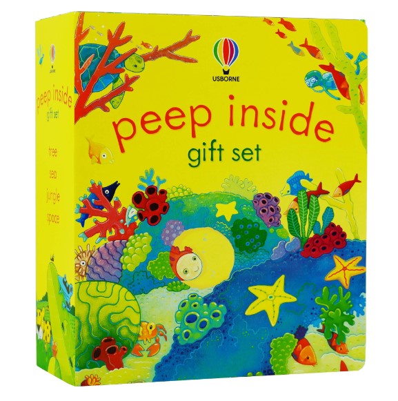 Usborne Peep Inside Collection - Gift Set (4 Books - Board Book 翻翻拉拉遊戲書)