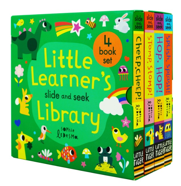Little Learner Slide and Seek Library 4 Books Childrens Collection (4 Books硬皮)