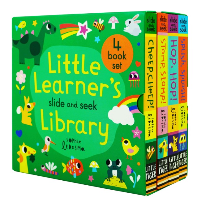 Little Learner Slide and Seek Library 4 Books Childrens Collection (4 Books硬皮)