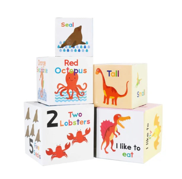 Dinosaur and Sea Friends Early Learning 8 Board Books and 5 Stacking Blocks (8 Books 紙板書)