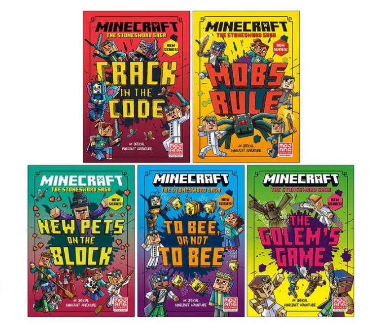 Minecraft Stonesword Saga Series 5 Books Collection Set (5 Books)