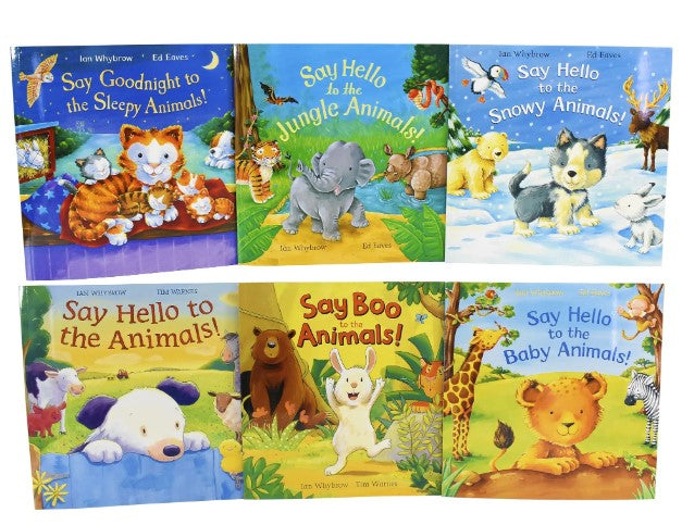 Say Hello To the Animals 6 Books Children Set (6 Books)